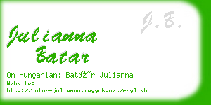 julianna batar business card